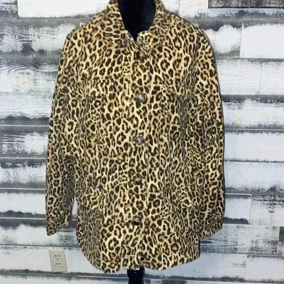 Forever 21 Cheetah Print Jacket size 1X - Picture 1 of 5